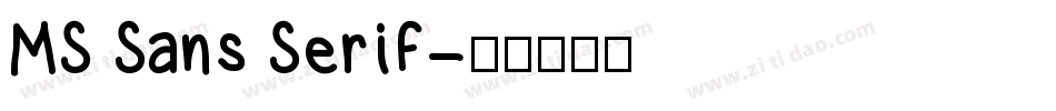 MS Sans Serif字体转换